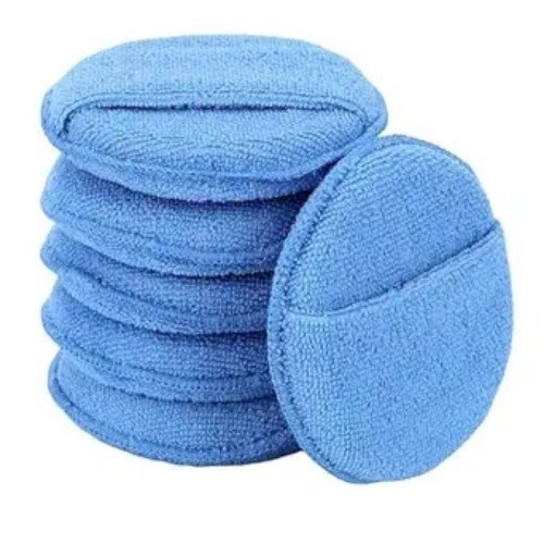 Microfiber Wax Applicator Pads, Car Wax Applicator with Finger P Color: Blue-1