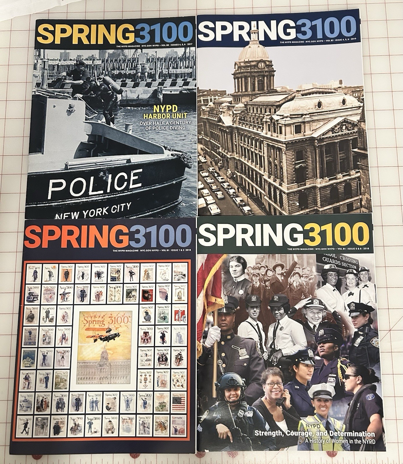 NYPD - NYC Police Dept SPRING 3100 Magazines 2017/2018/2019/2020