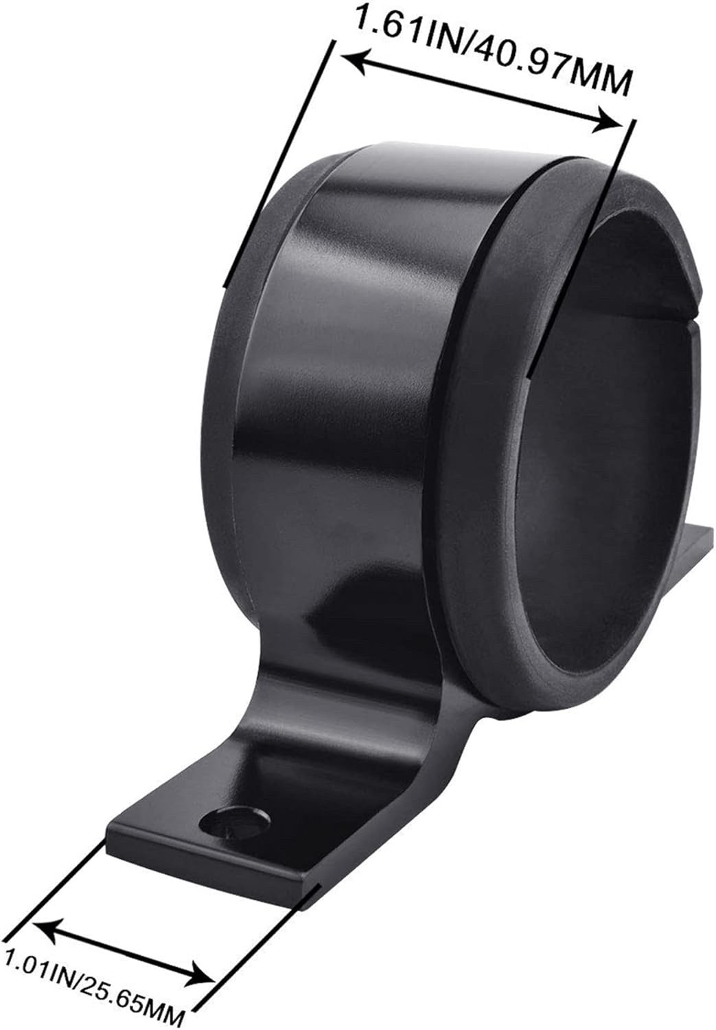 EVIL ENERGY 60mm Fuel Filter Mounting Bracket, Pump Clamp 60mm, Black