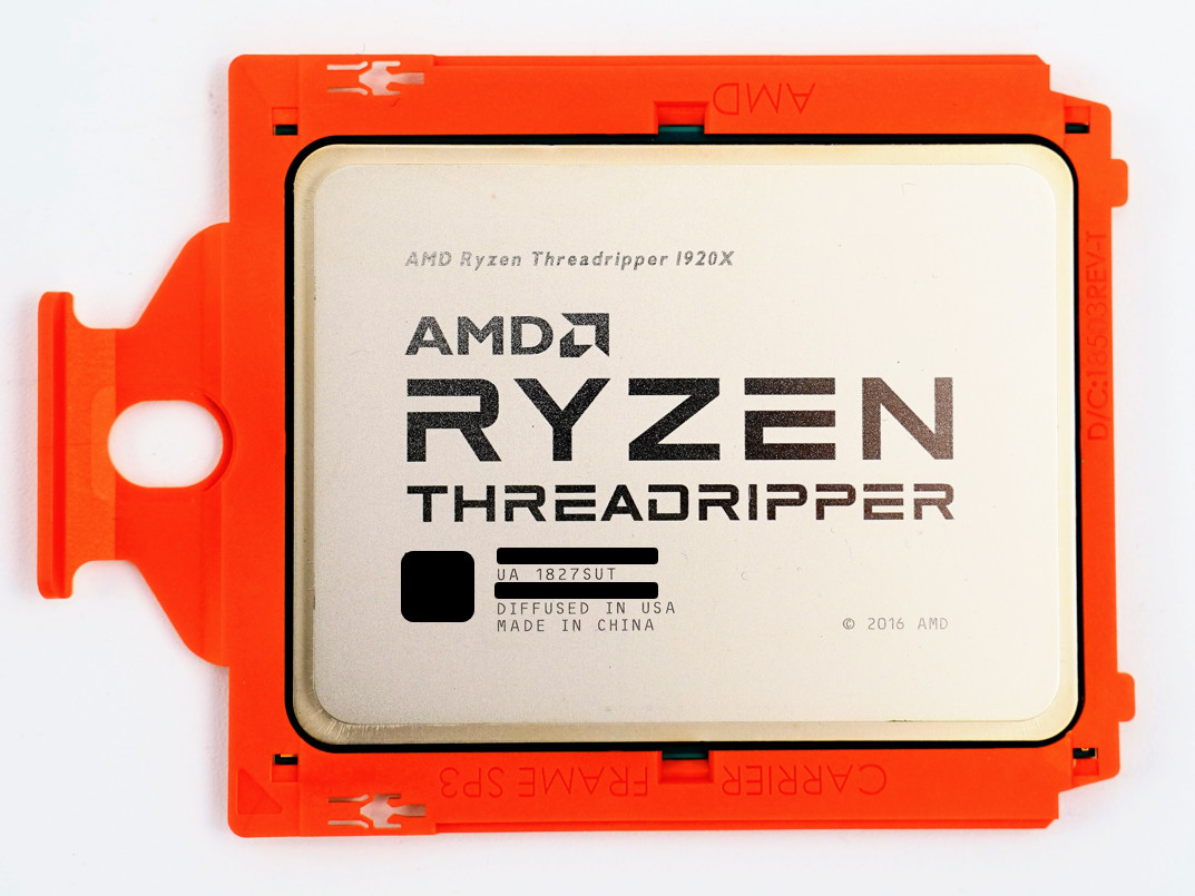 AMD Ryzen Threadripper 1920X 12 Core, 24 Thread 3.5GHz sTR4 CPU - No Vendor Lock