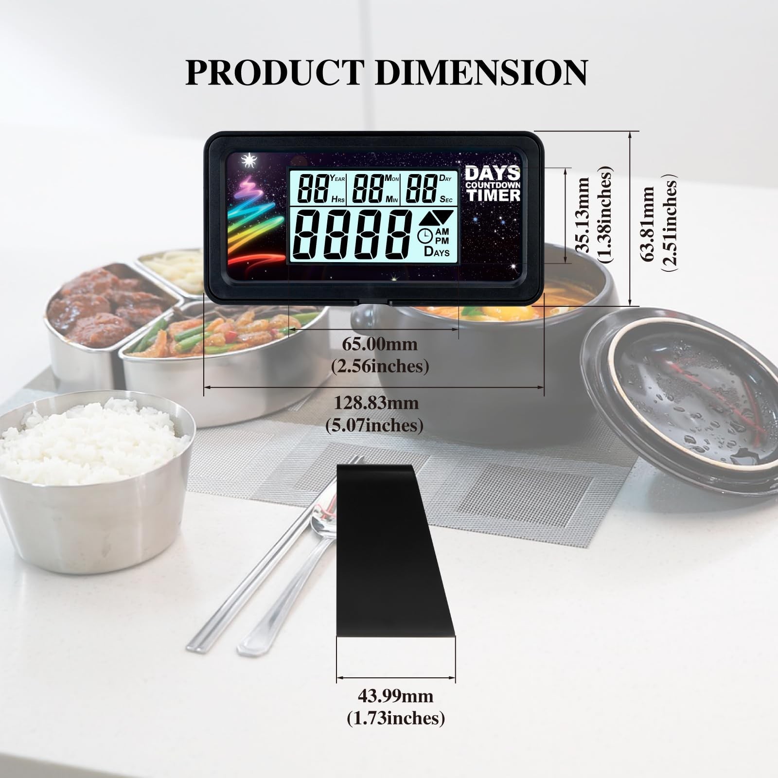 Digital 9999 Days Countdown Clock,Backlight Display,Start/Stop Button for Chi...