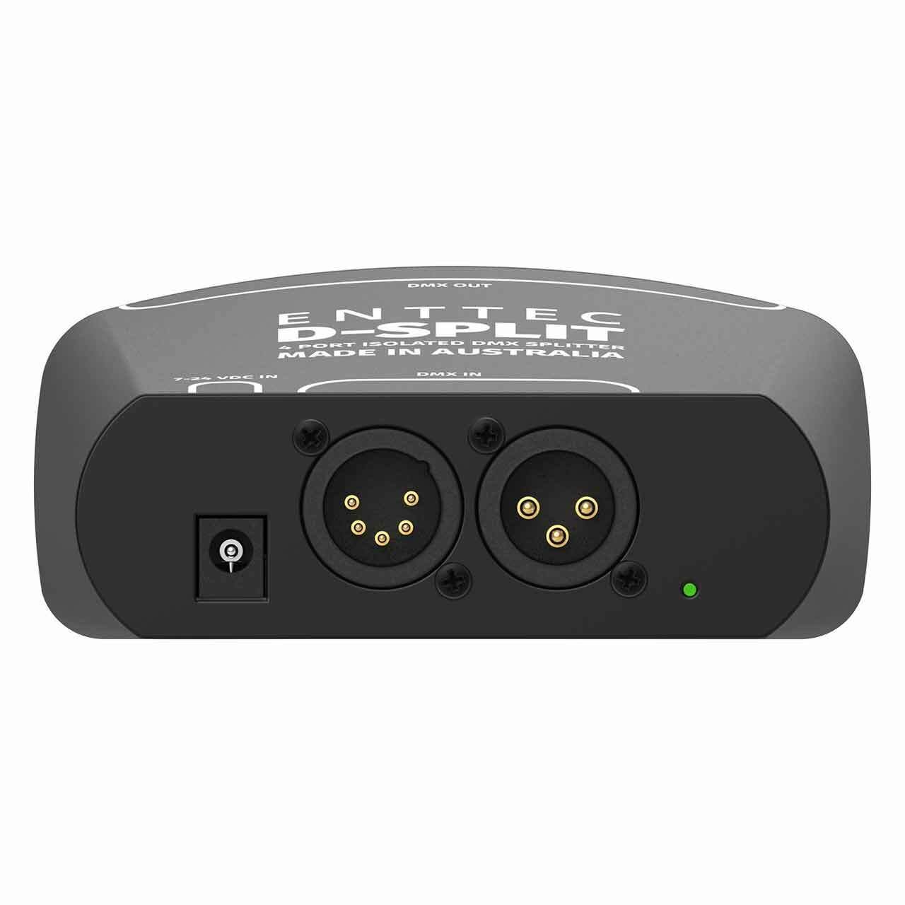 ENTTEC 70579 D-SPLIT - 4 Port Isolated DMX512 Splitter (4) 5-Pin