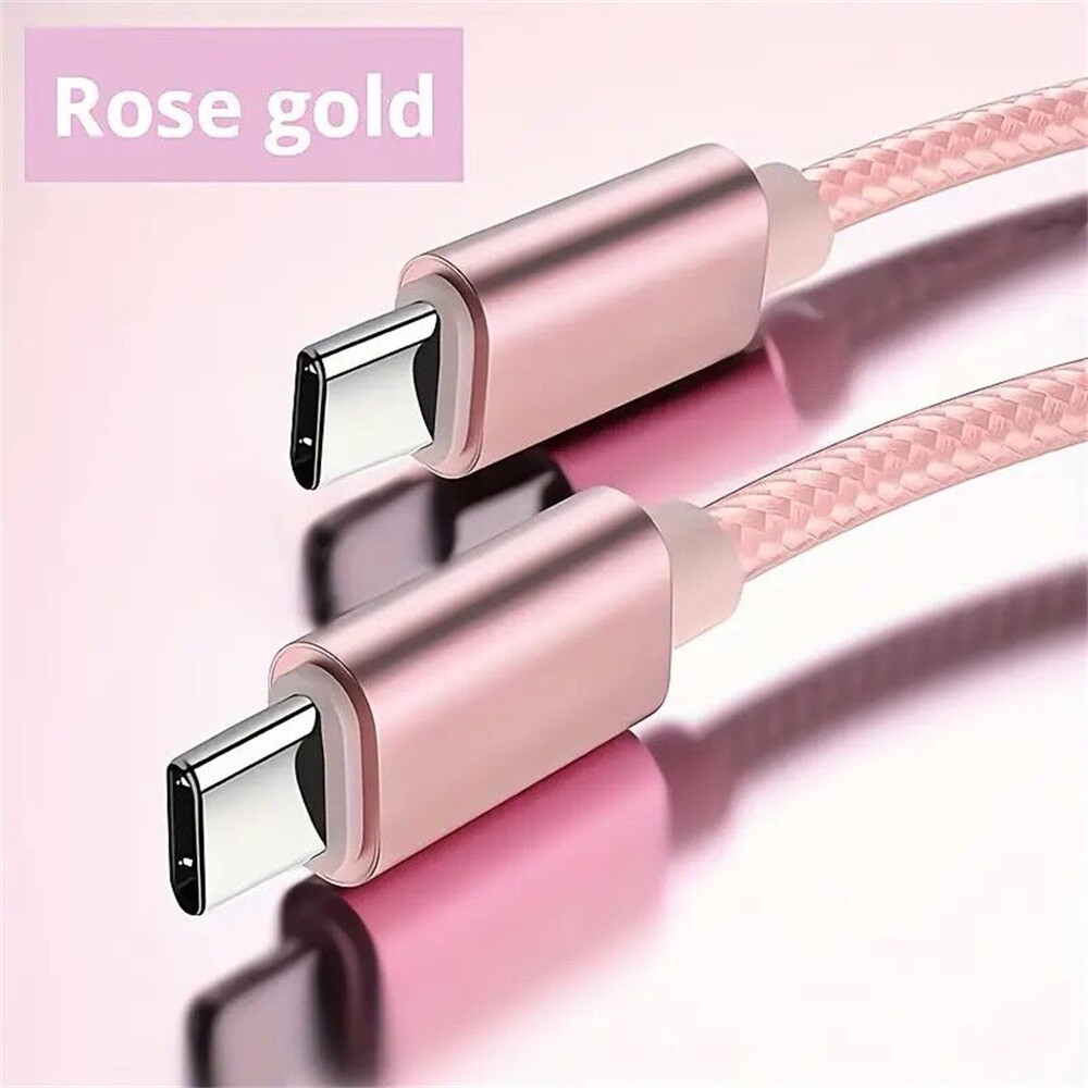 USB-C to USB-C Cable Male Type-C Cable Cord Fast Charger Charging Data Sync