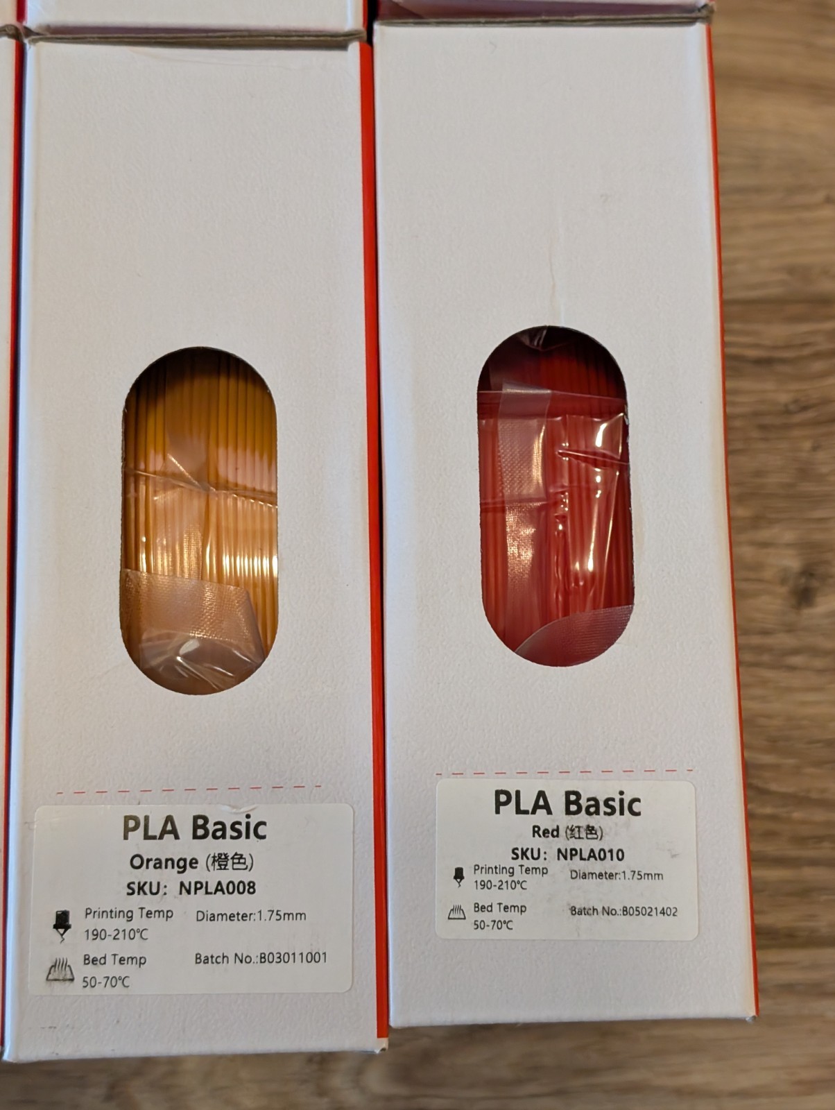 Kingroon 3D Printer Filament, PLA Basic, Variety Pack, 1.75mm, 10 Pack 1kg Rolls