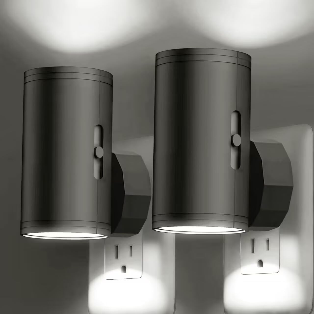 LED Night Light Plug in, Modern Lights into 2 Pack, 5000K Daylight