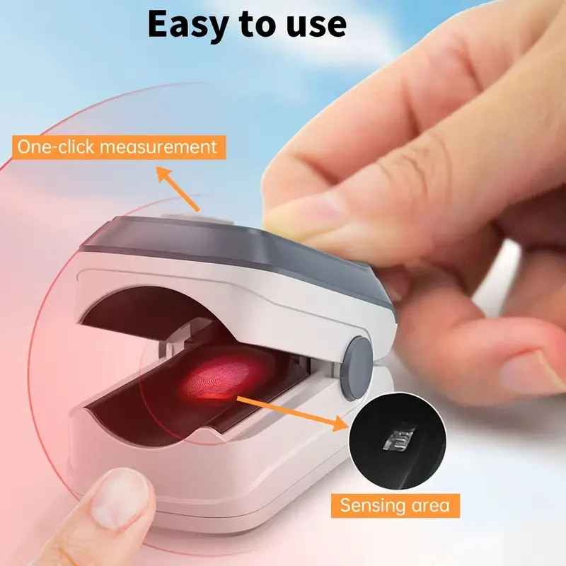 Finger Pulse Oximeter Blood Oxygen SpO2 Monitor PR Saturation Heart Rate MeterUS