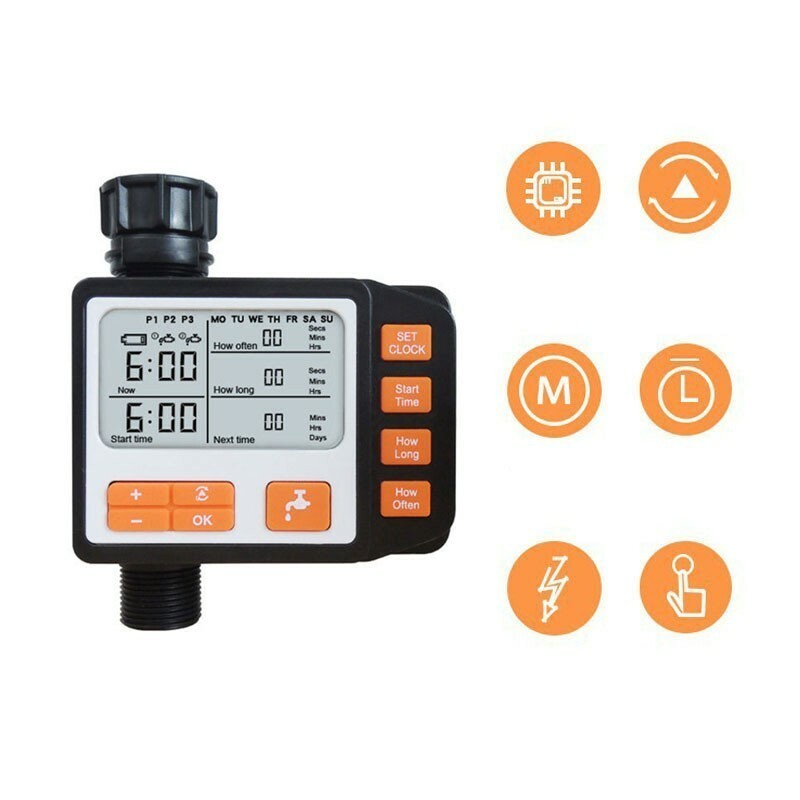 Garden Hose Timer Automatic Water Hose Timer LED SET CLOCK With Copper Connector