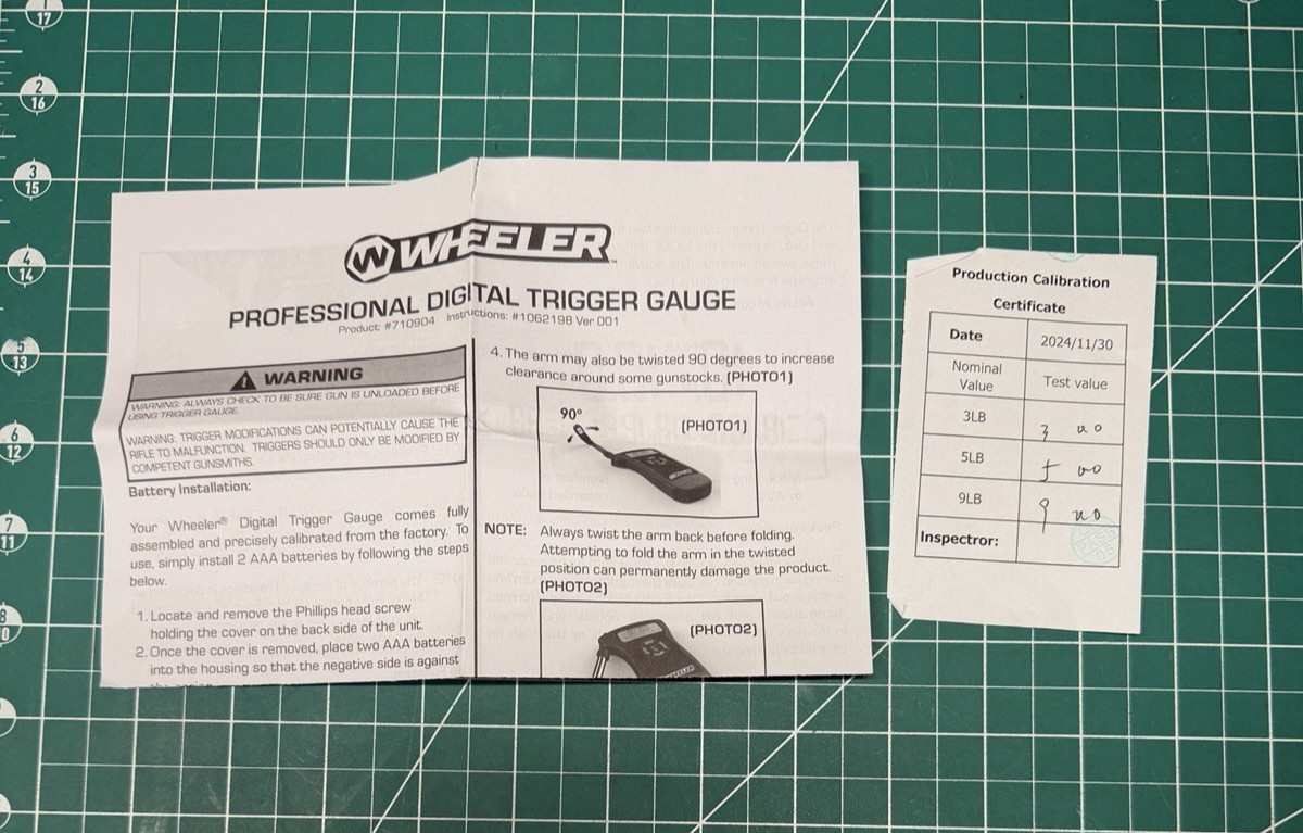 Wheeler - Professional Digital Trigger Pull Gauge - excellent condition