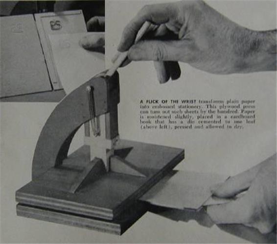 Embossing Press How-To build PLANS Emboss Scrapbooking