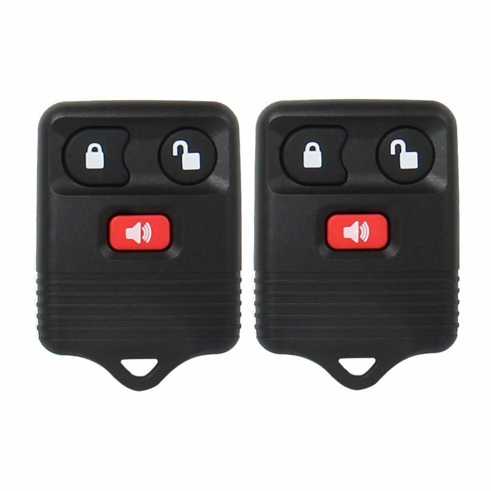 2x Black Keyless Entry Remote Control Key Fob Transmitter Replacement Clicker US