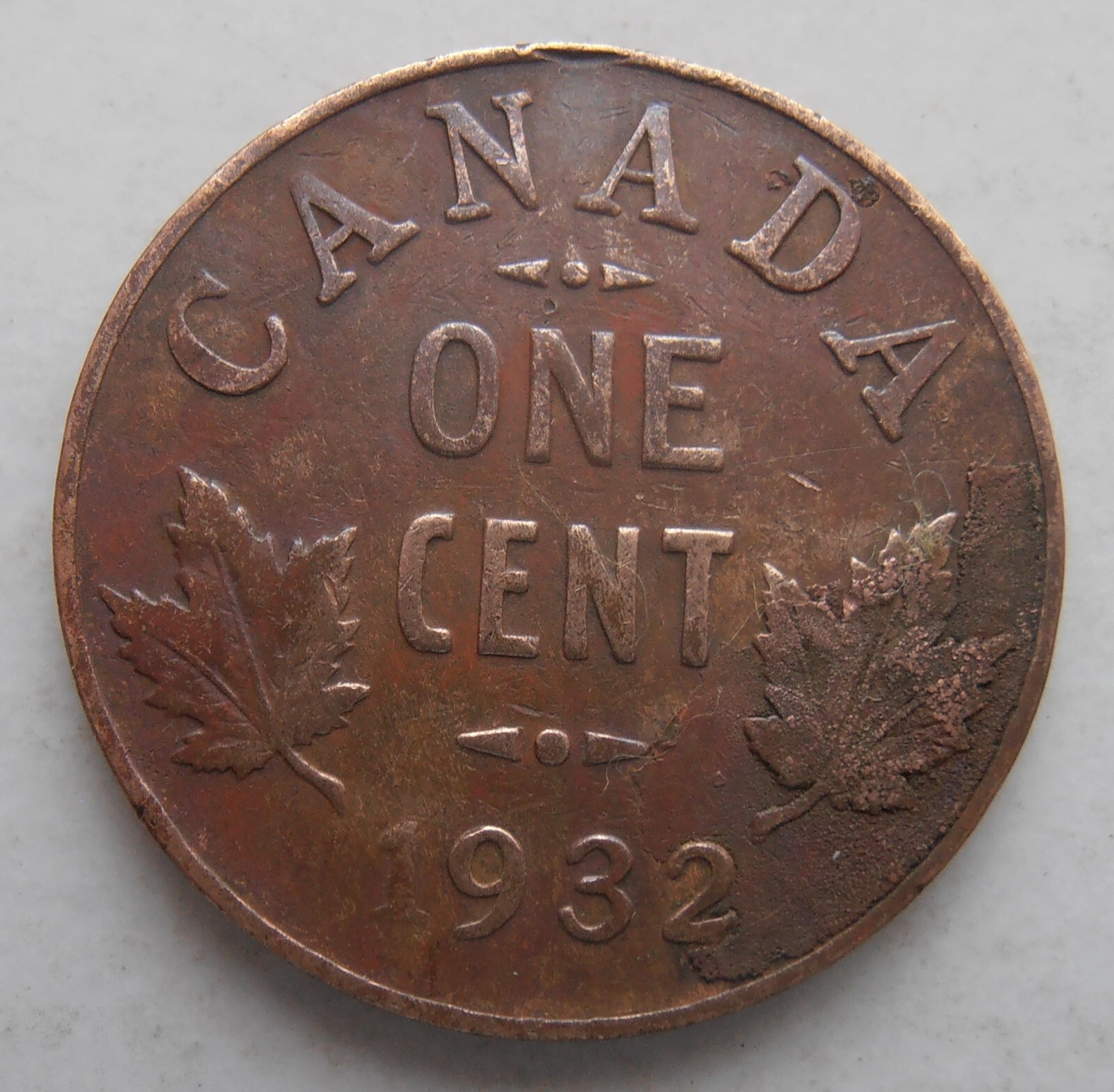 CANADA 1 CENT 1932