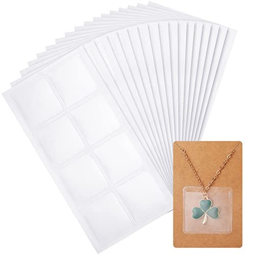 Pieces Necklace Chain Adhesive Pouch for Necklace Display Cards, Earring 240