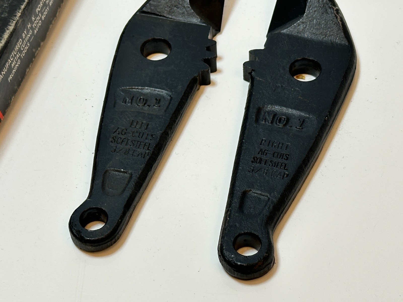 HK Porter Tools (HKP) USA No. 1 Replacement Bolt Cutter Jaws Pair Set (112A)