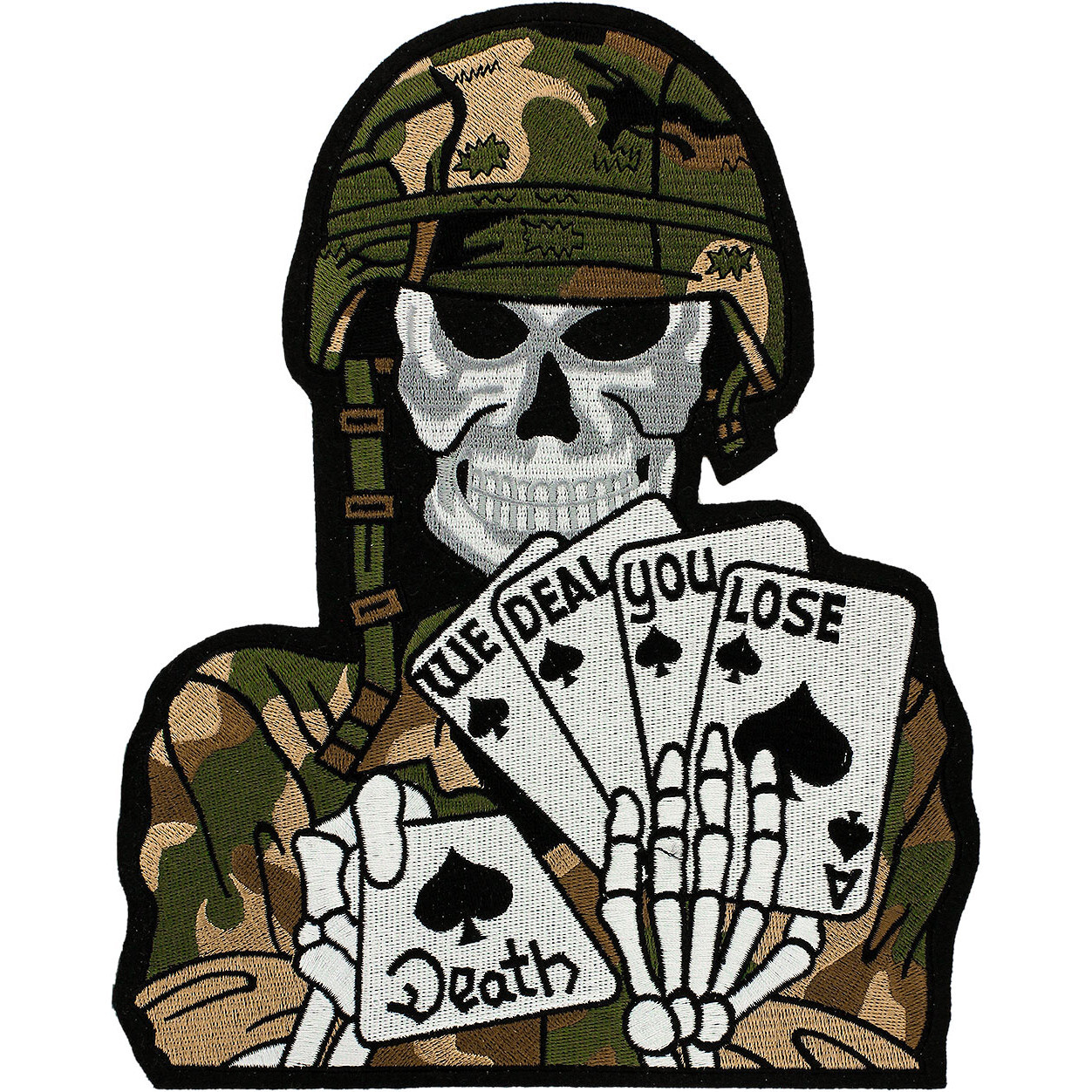 We Deal You Lose Back Patch ( 7 3/4" Wide x 9 7/8" High ) BP008