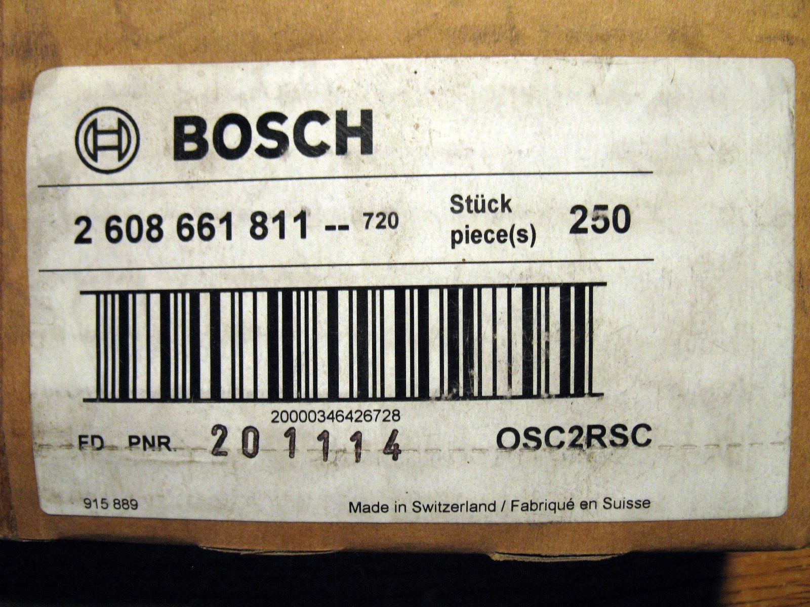 Bosch OSC2RSC 2 inch HCS Rigid Scraper Blade OIS Multi Tool NEW