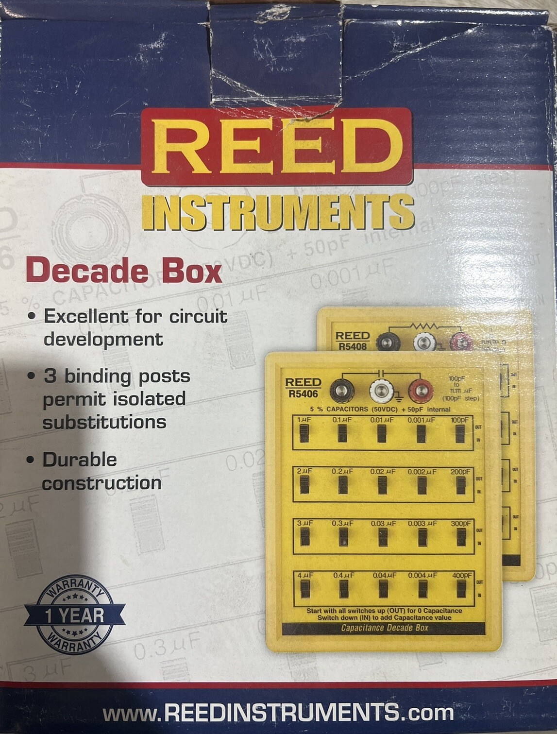 REED Instruments R5408 Resistance Decade Box