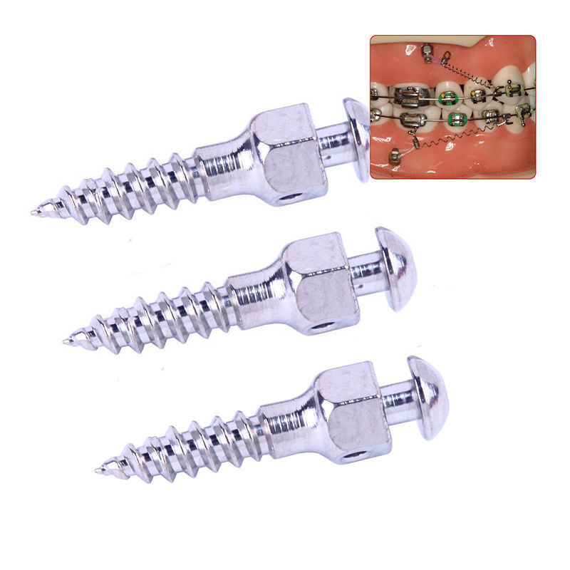 10PCS Dental Orthodontic Mini Implants Micro Screw Self Drilling+1PC Screwdriver