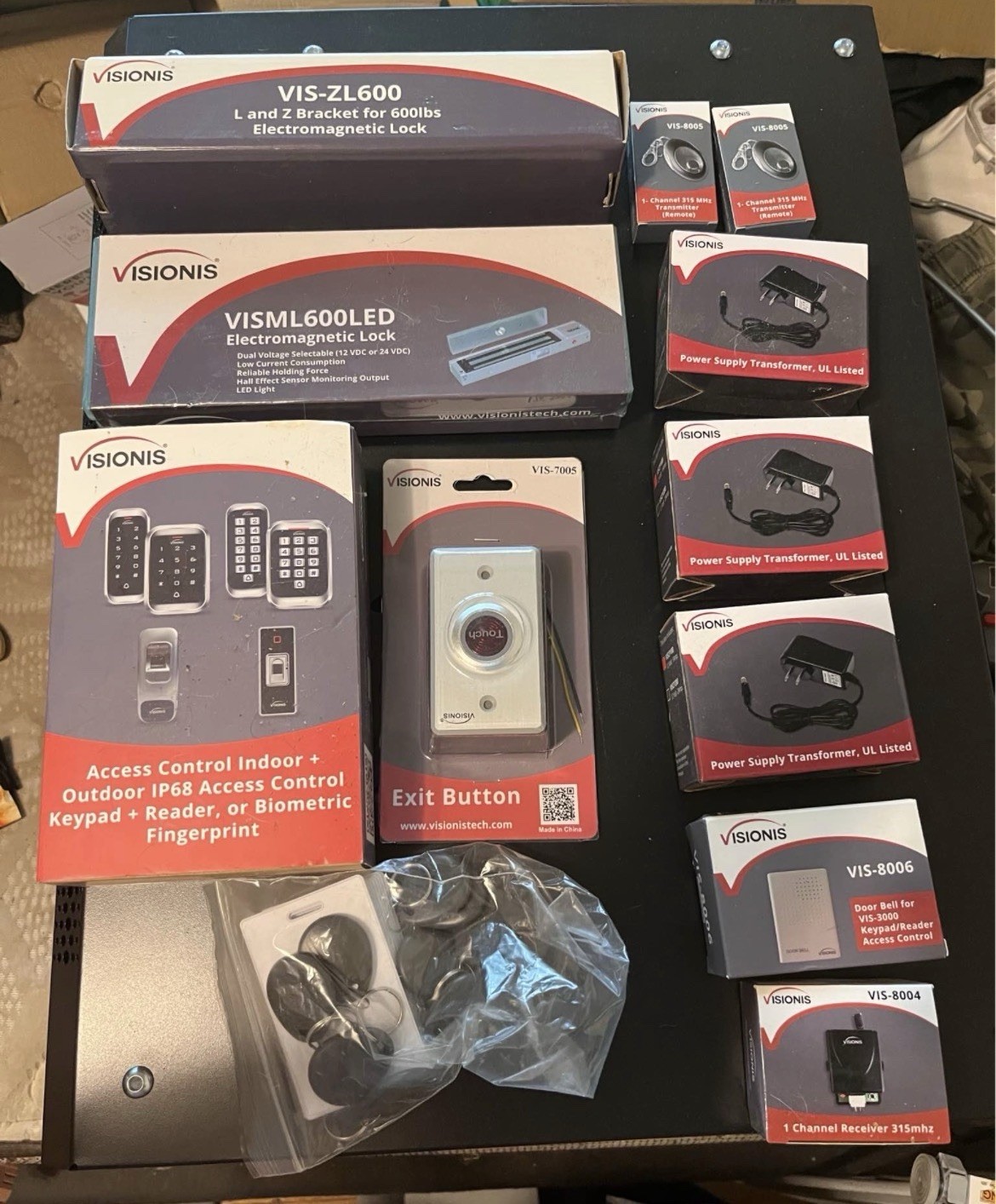 RFID Visonic Locking Door Locking System With RFID Badges, fobs and exit buttons