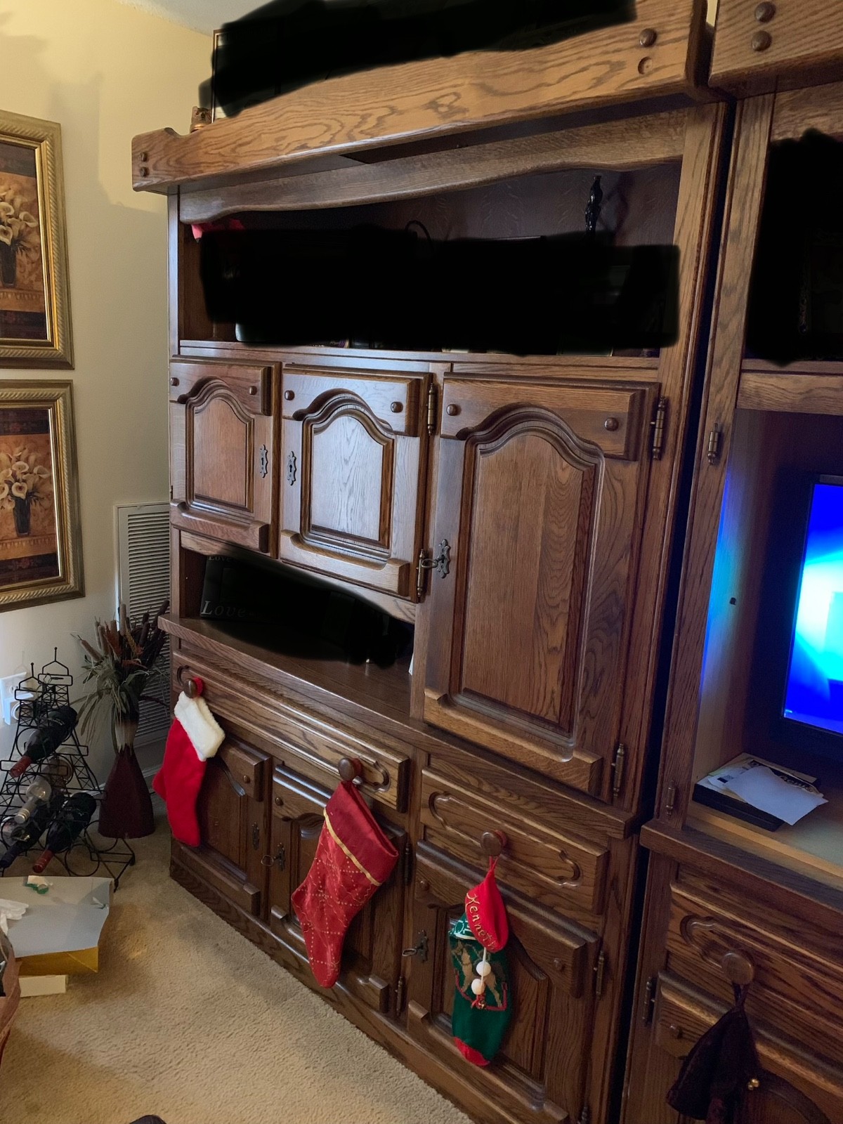 Authentic Germany three piece Cabinet/Entertainment set