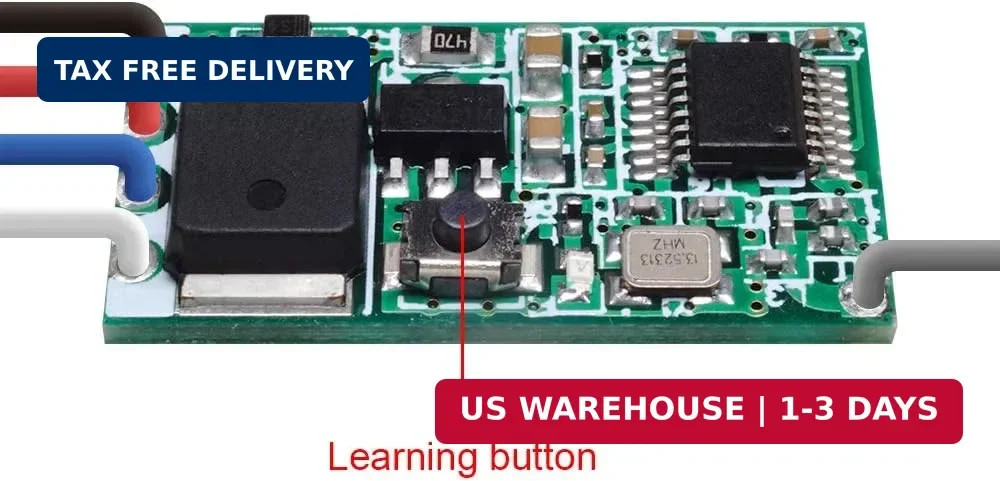 Mini Wireless Remote Control Switch DC 12V 24V 1 Channel RF Relay Latched Switch
