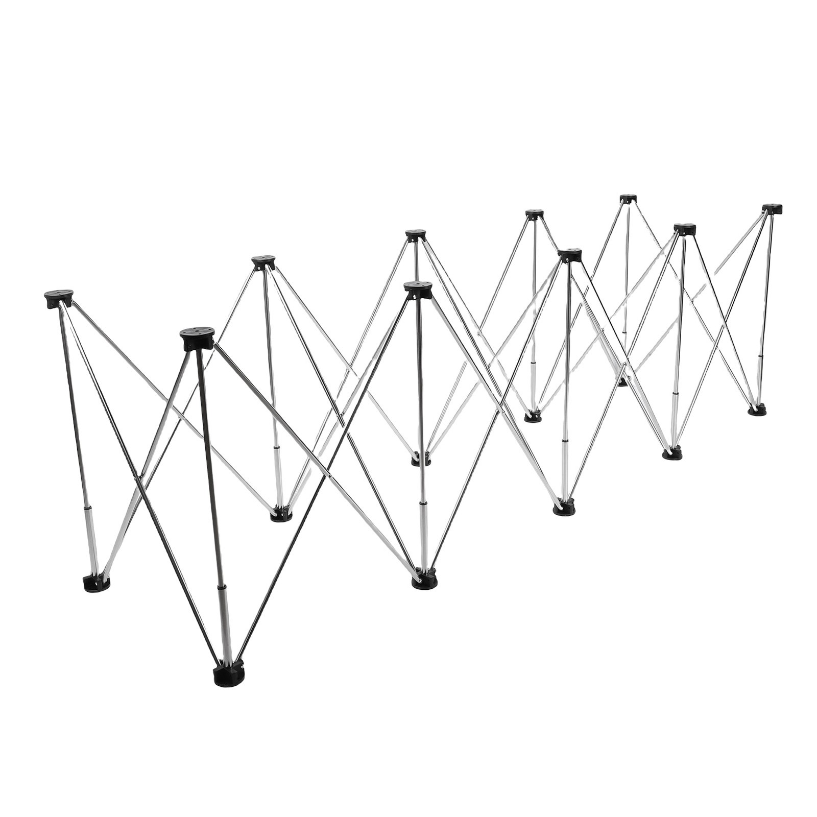 Portable Folding Workbench 10 Legs 1000kg Load For Woodworking Construction