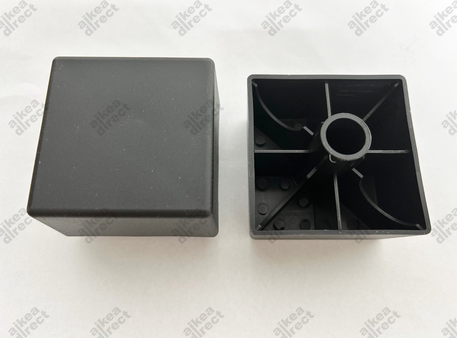 Ikea Kivik replacement black plastic legs # 121236 (2 pack) - NEW USA shipped