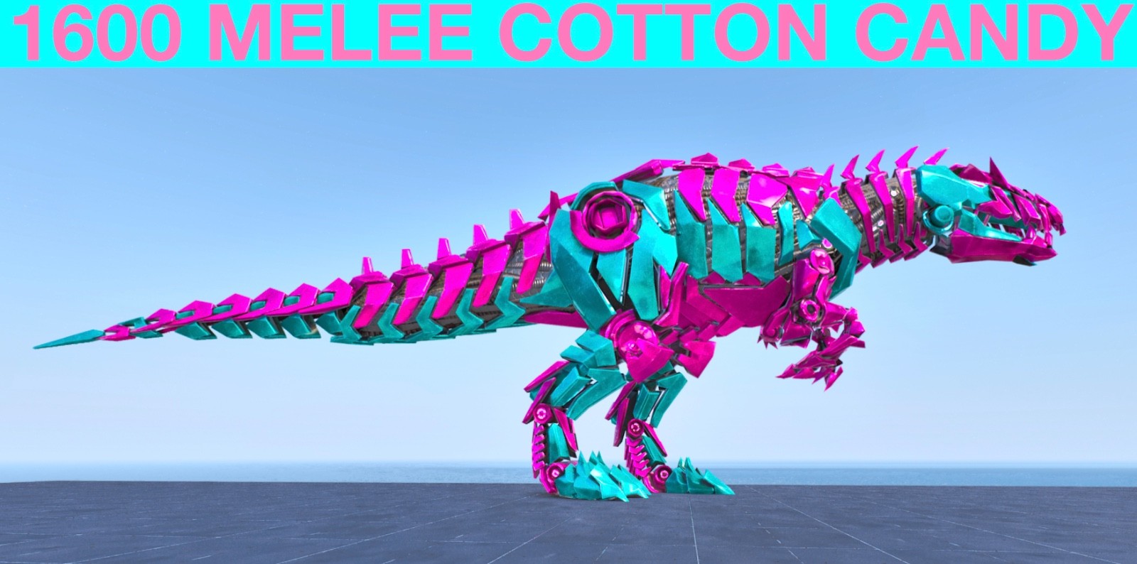 TOP STATS 1600 Melee CC Tek Giga Ark Survival Ascended PVE ASA Cotton Candy
