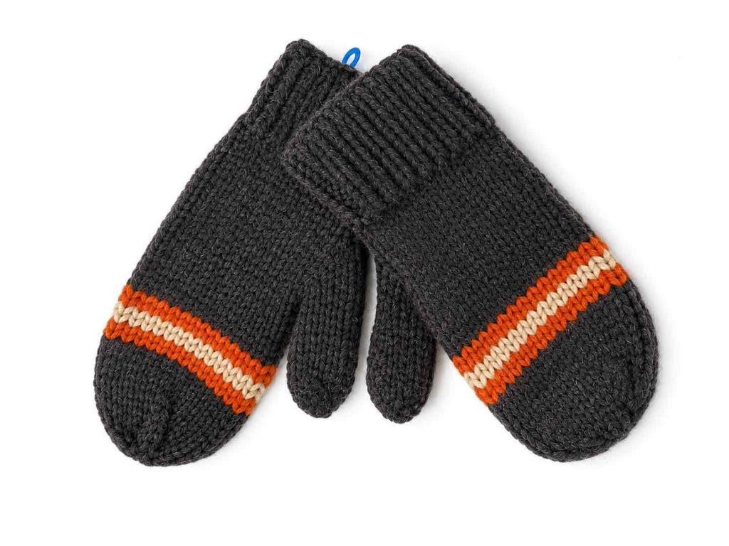 J. Crew 100% Wool Chunky Knit Men's Mittens Brown