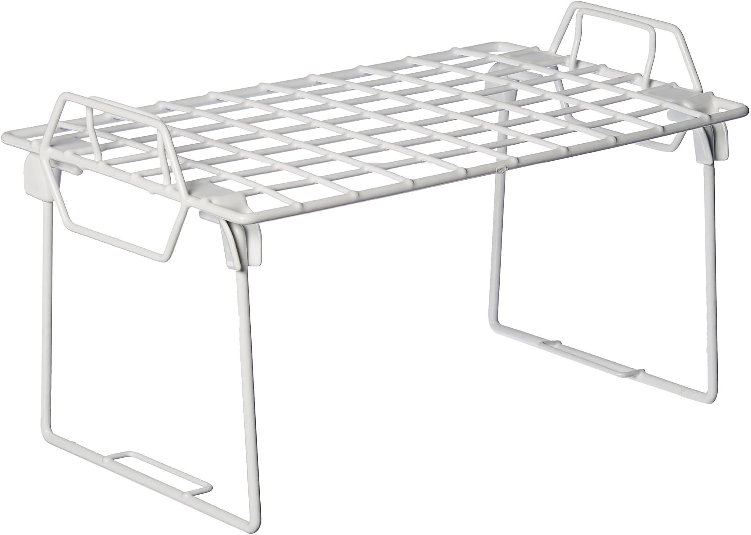 Stackable Wire Shelf Organizer Metal Cabinet Organizer Space Saving Storage
