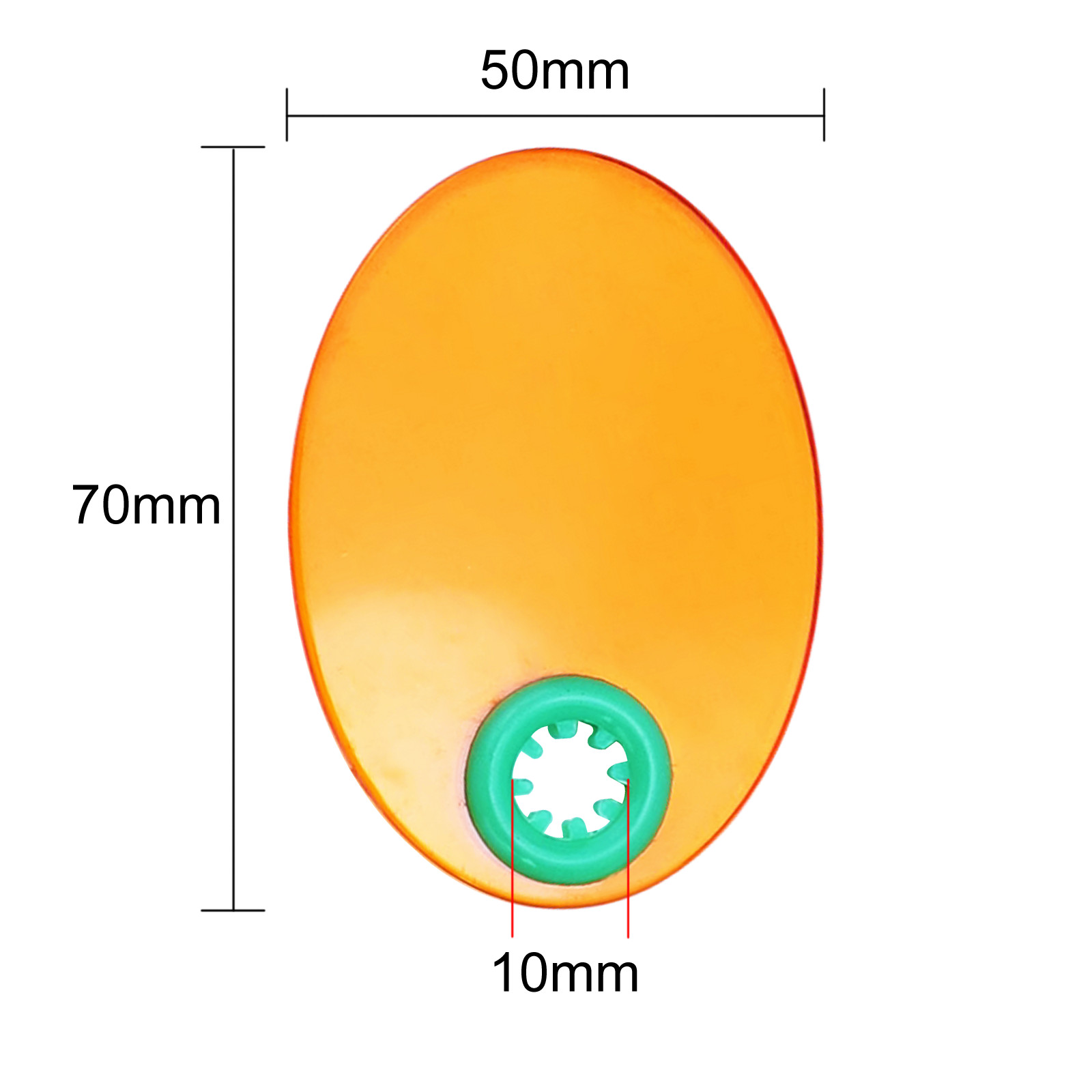 1Pc Dental Oval Type Shield Plate Shade Board Hood For Curing Light Lamp FDA