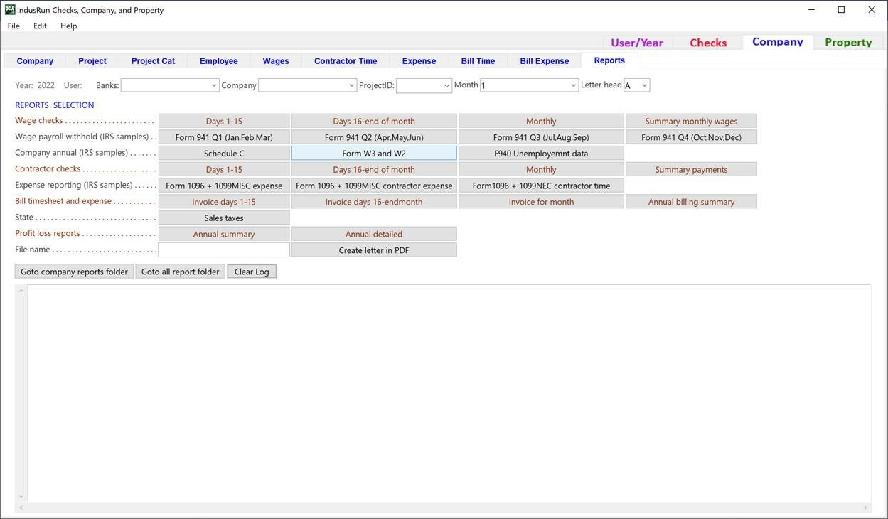 IndusRun check printing software Windows + free manage companies and properties