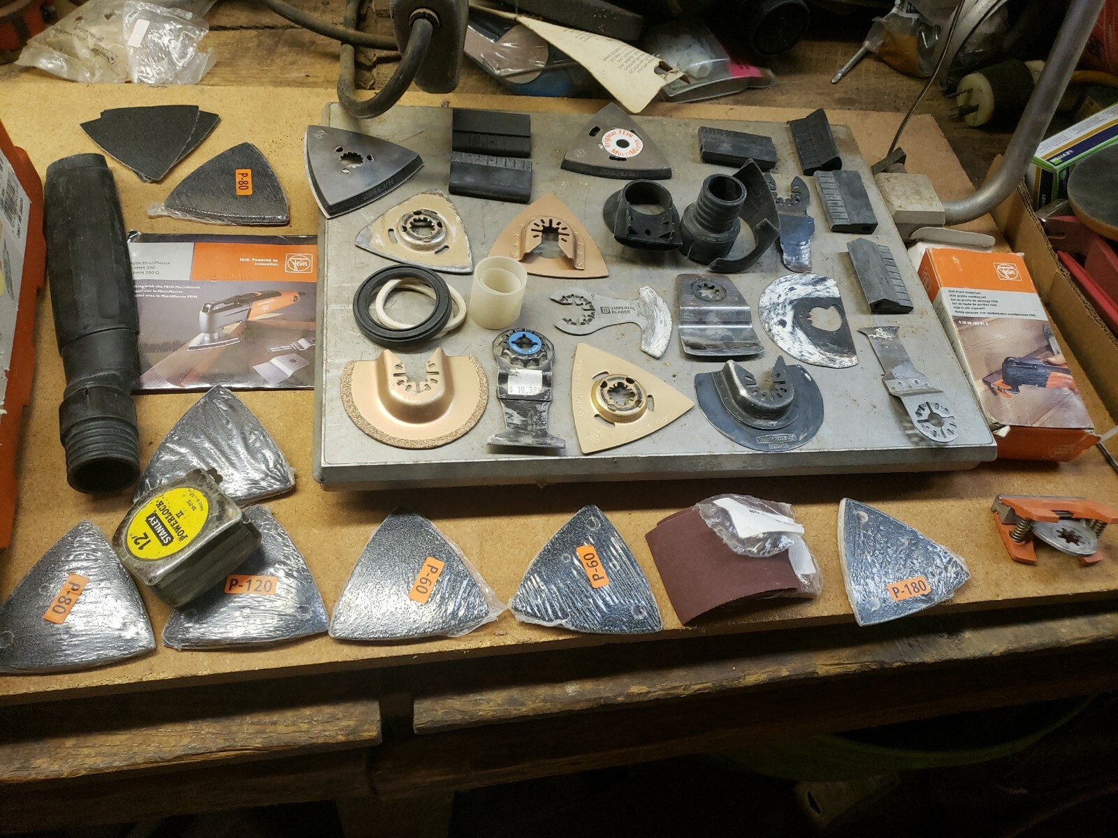 (FS) FEIN FMM250Q MultiMaster Multi Tool w/case & Attachments Sand Scrape Cut