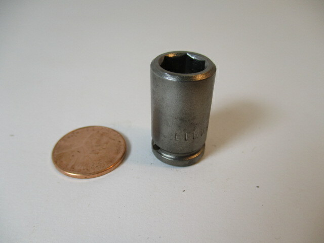 NEW APEX USA 9 mm Socket 6 Point x 1/4" Square Drive x 1" Long # 9mm11   NOS