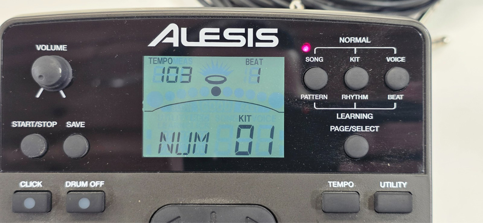 Alesis Nitro Drum Module DM7X With Wiring Harness Cable & AC Power Adapter