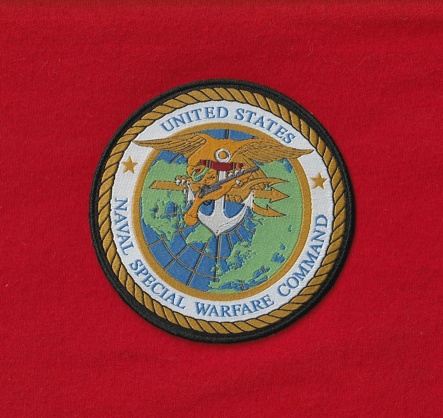 Vintage Color Budweiser Patch Naval Special Warfare Command US Navy NSWC NOS