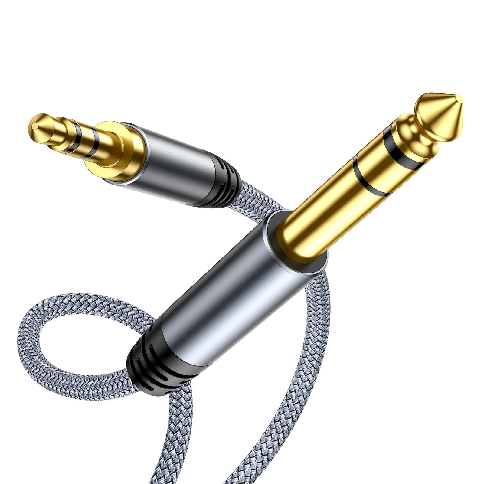 Highwings 1/4 to 1/8 Cable Stereo Audio Cable, 6.35mm 1/4" Male to 3.5mm 1/8"...