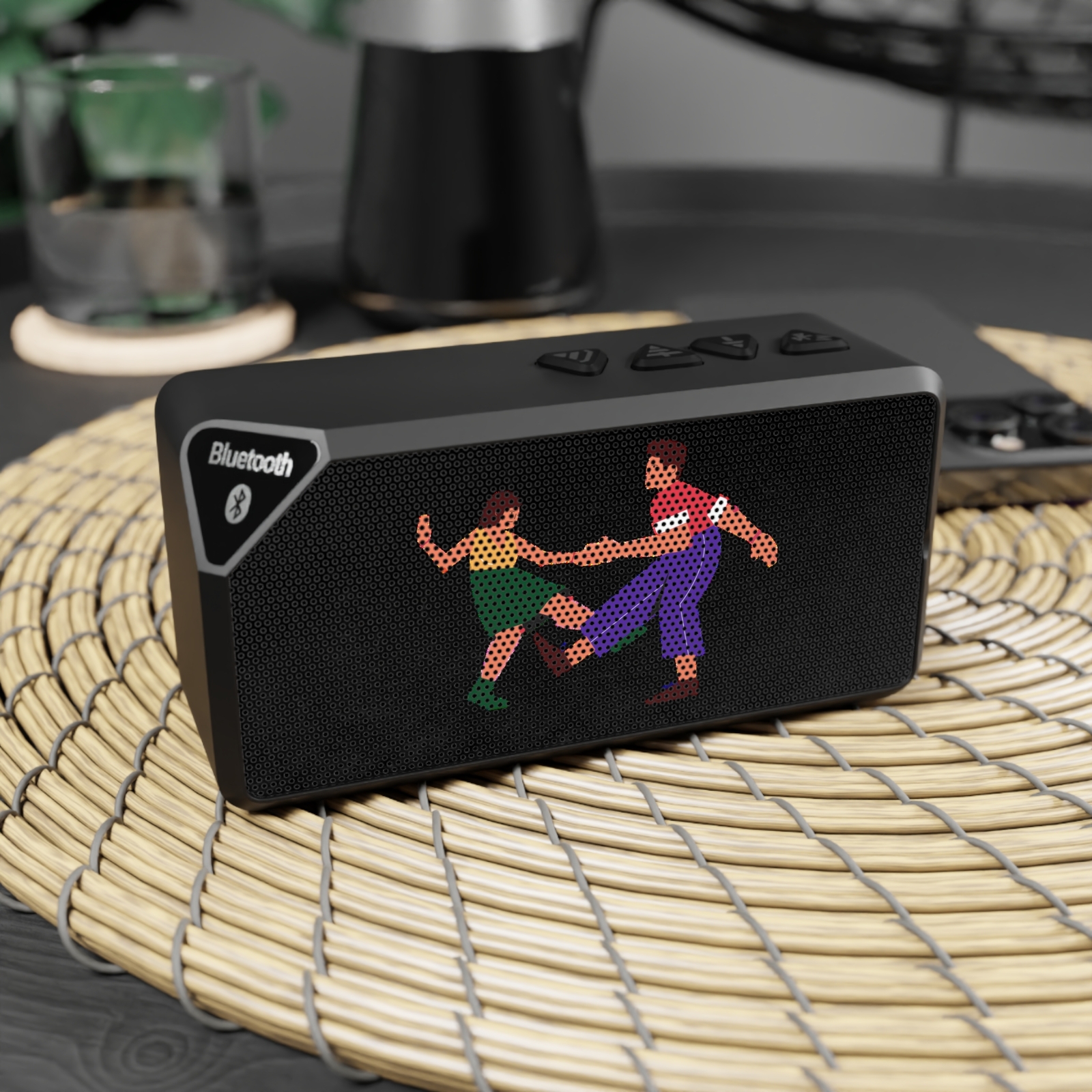 Retro Vibe Bluetooth Speaker with Dance Design, Fun Speaker Gift, Home Audio