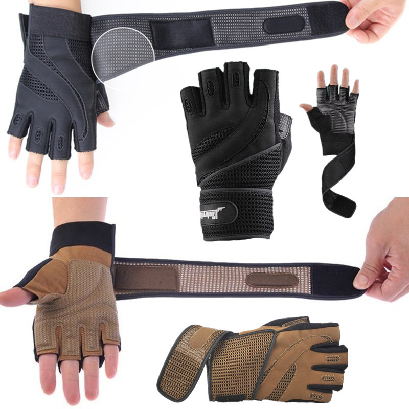 Weight lifting Gym Training Bodybuilding Sport Fitness Gloves Wrist Wrap Workout
