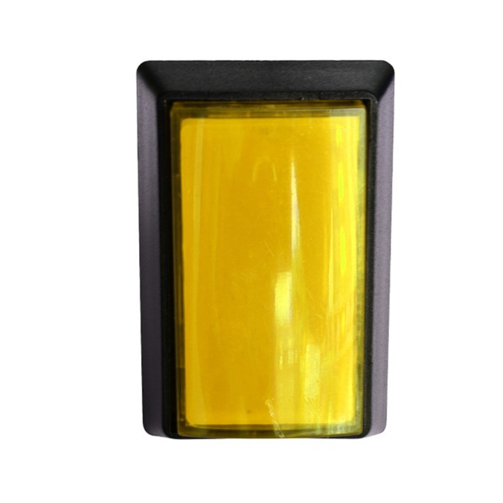 Yellow Arcade Square Rectangle Buttons LED Push Illumilated W/ Microswitch B