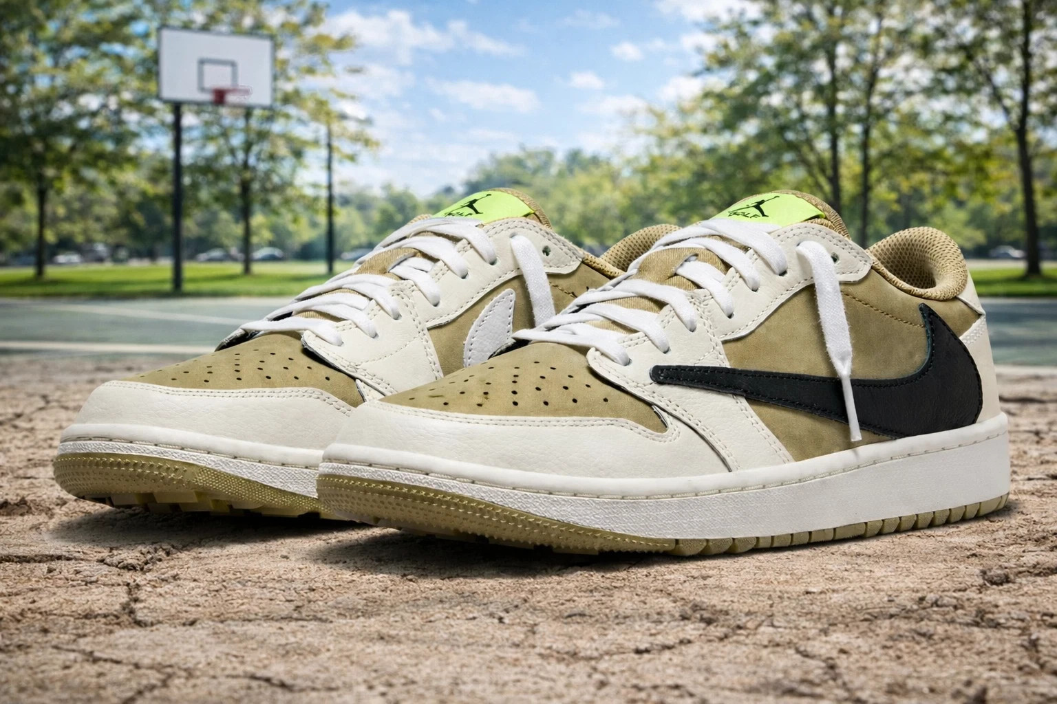 Travis Sc0tt x Jordan 1 Low Top Golf "Neutral Olive" MEN ALL Size US (7-12)