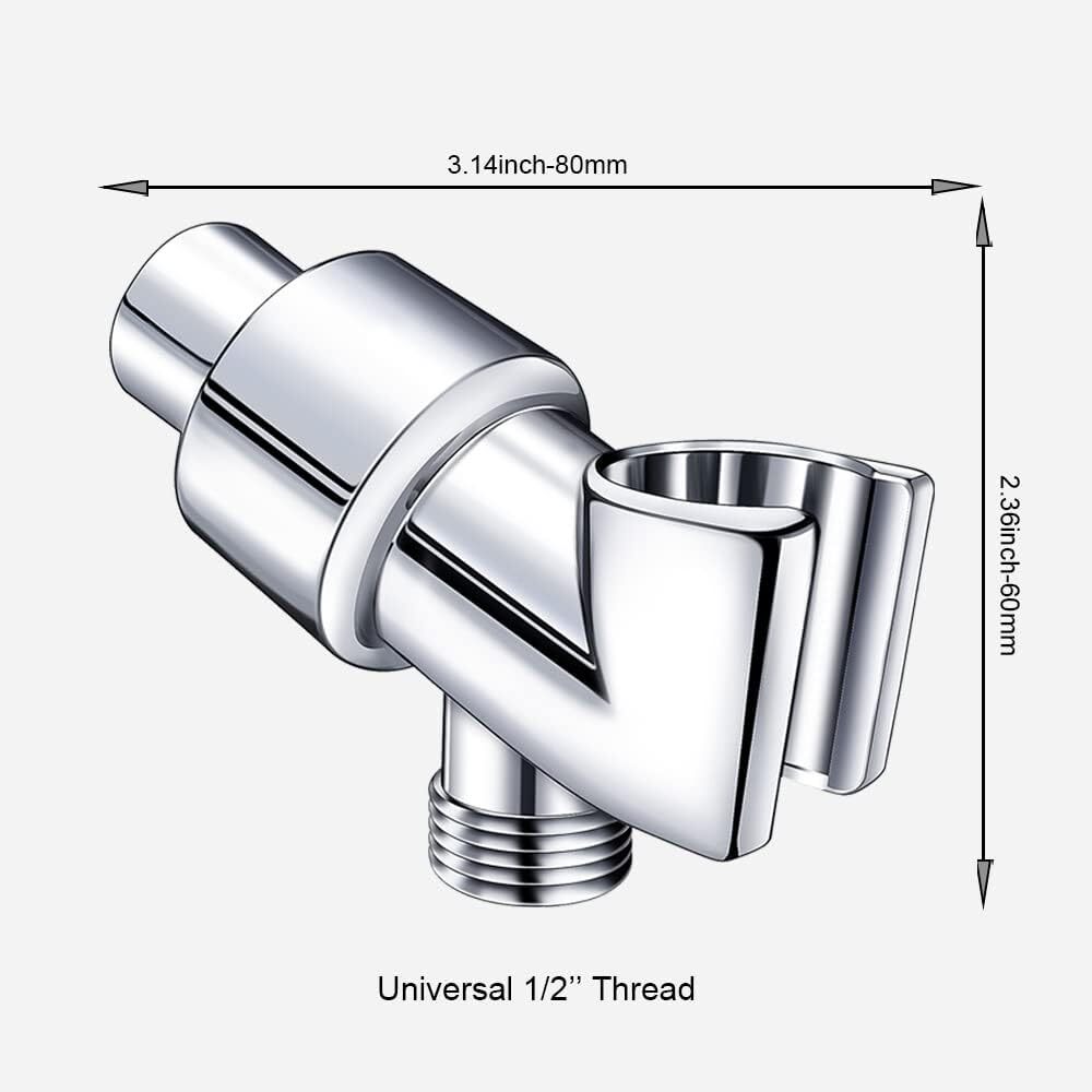 Adjustable Handheld Shower Head Holder Wall-mounted Arm Bracket Handheld Shower