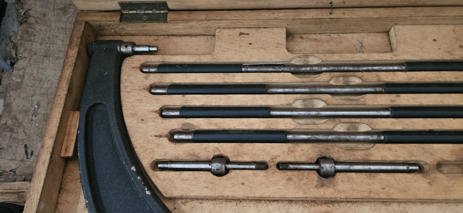Outside Micrometer Interchangeable Anvils Ratchet Stop 12" to 16"