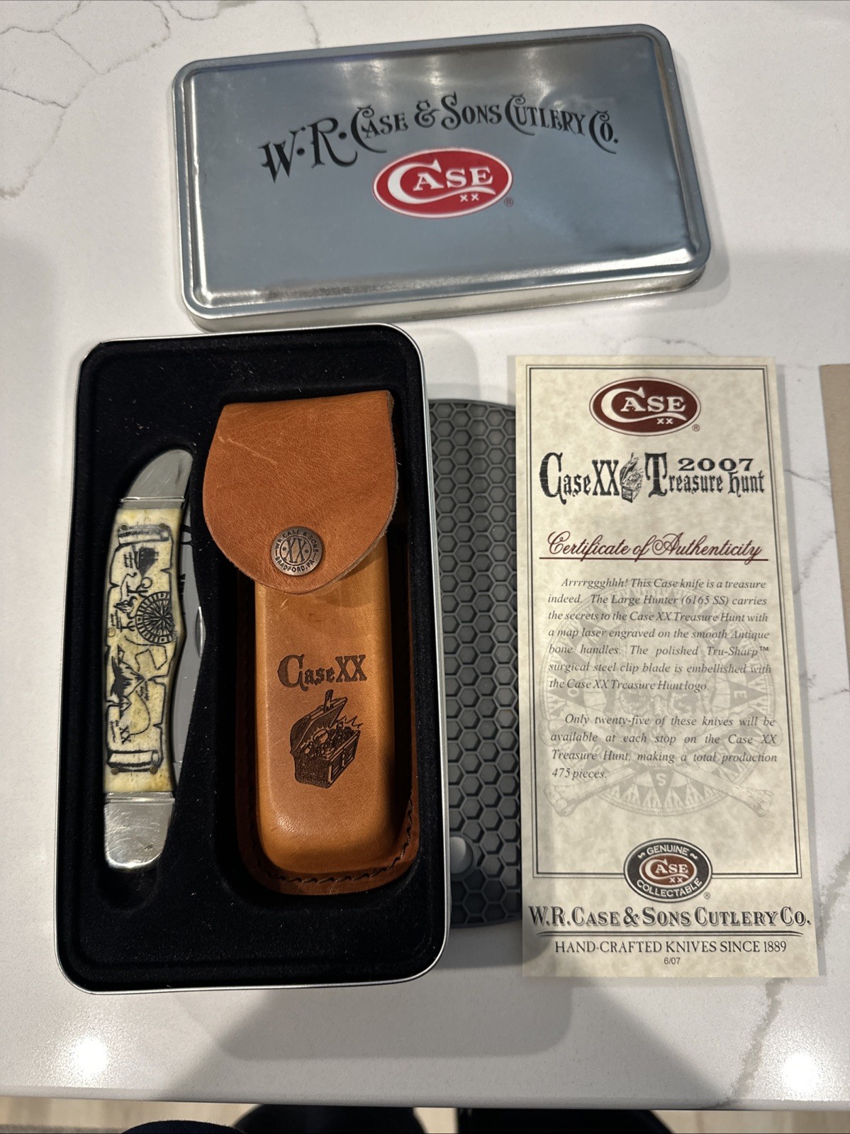 Case XX 2007 Treasure Hunt Large Hunter Only 475 Produced With COA