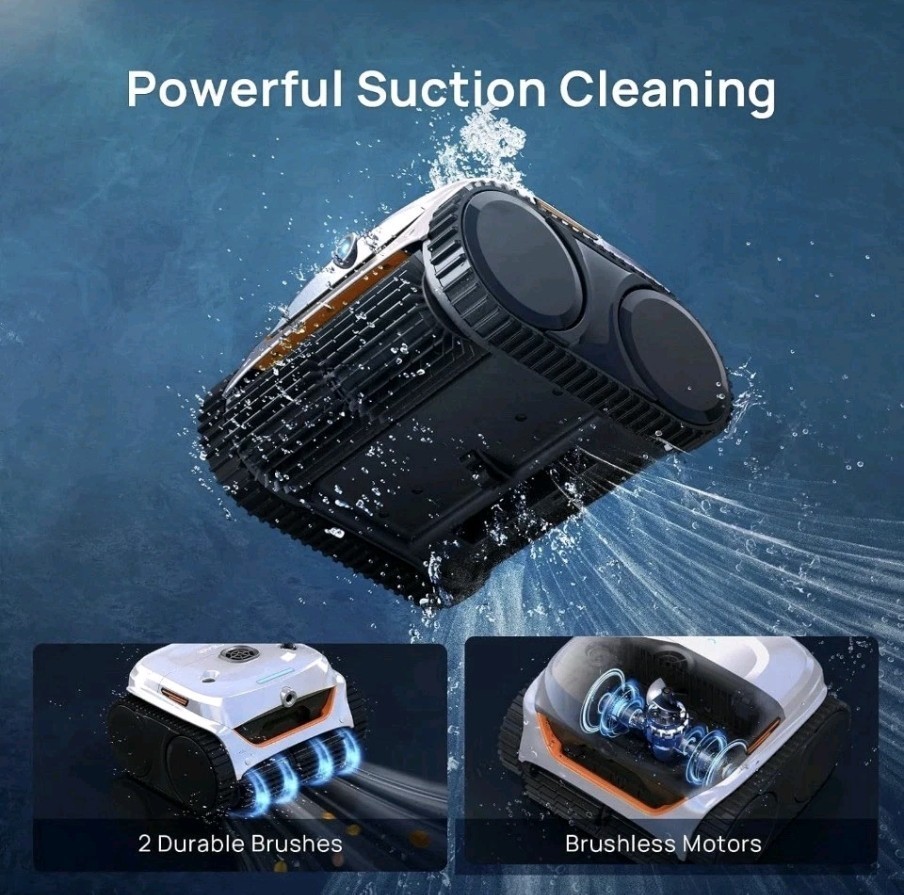 Robotic Pool Cleaner🔥Automatic Pool Vac Cleaner🌴Cordless Pool Vacuum Ai VISION