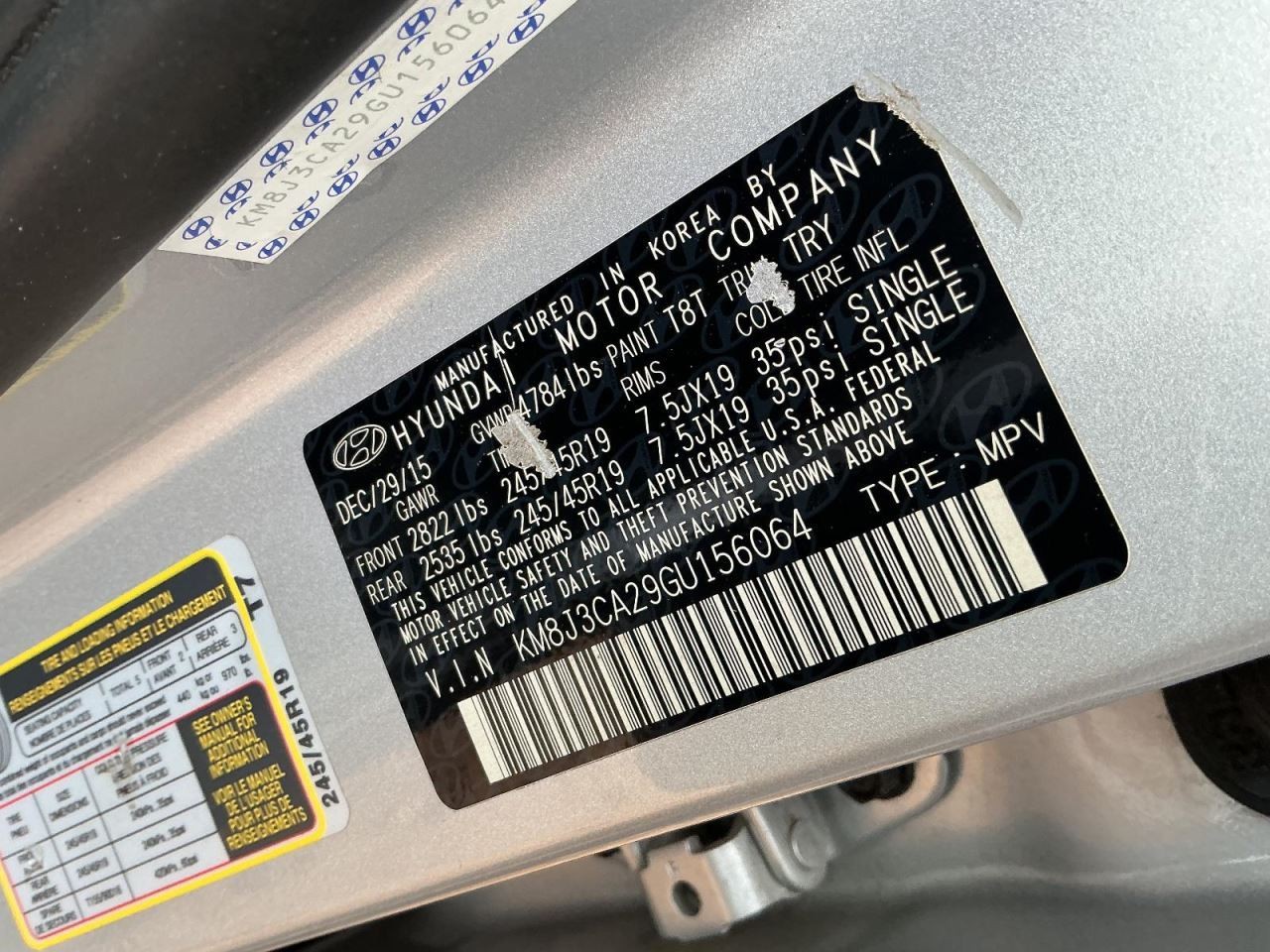 TUCSON 2016 Glove Box 4984405