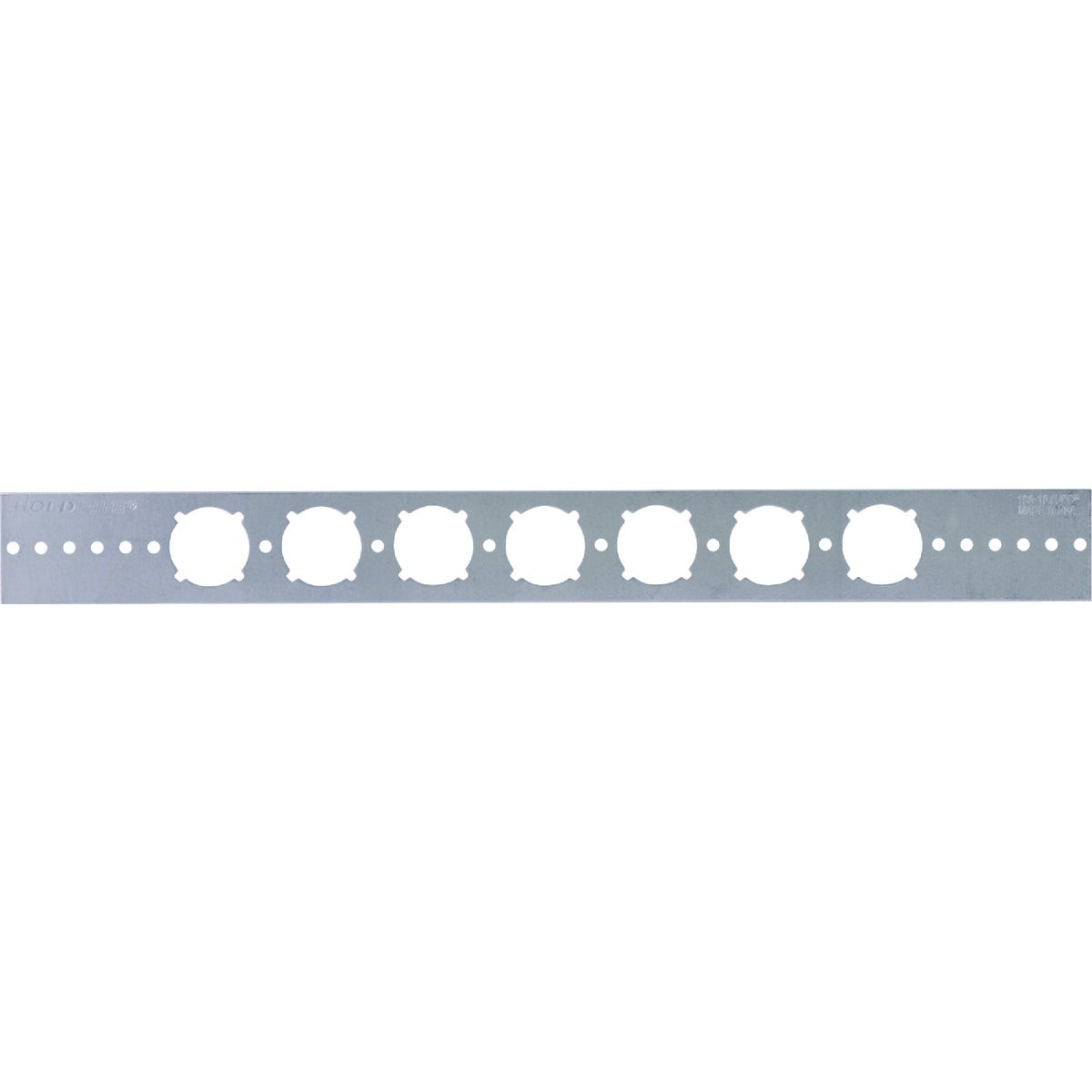 HoldRite PEXRite 20 In. Galvanized Flat Bracket with Keyed Holes for 1/2 In.,