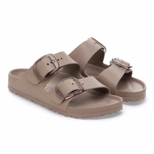 Birkenstock Womens Arizona Big Buckle EVA Sandals 1030389 Narrow - Grey Taupe