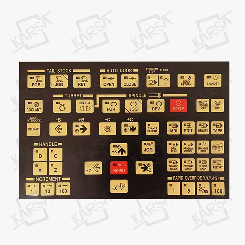 Operating Keypad Film For Hyundai Kia Wia Kiaturn SKT SKT21 KIT450 CNC Lathe