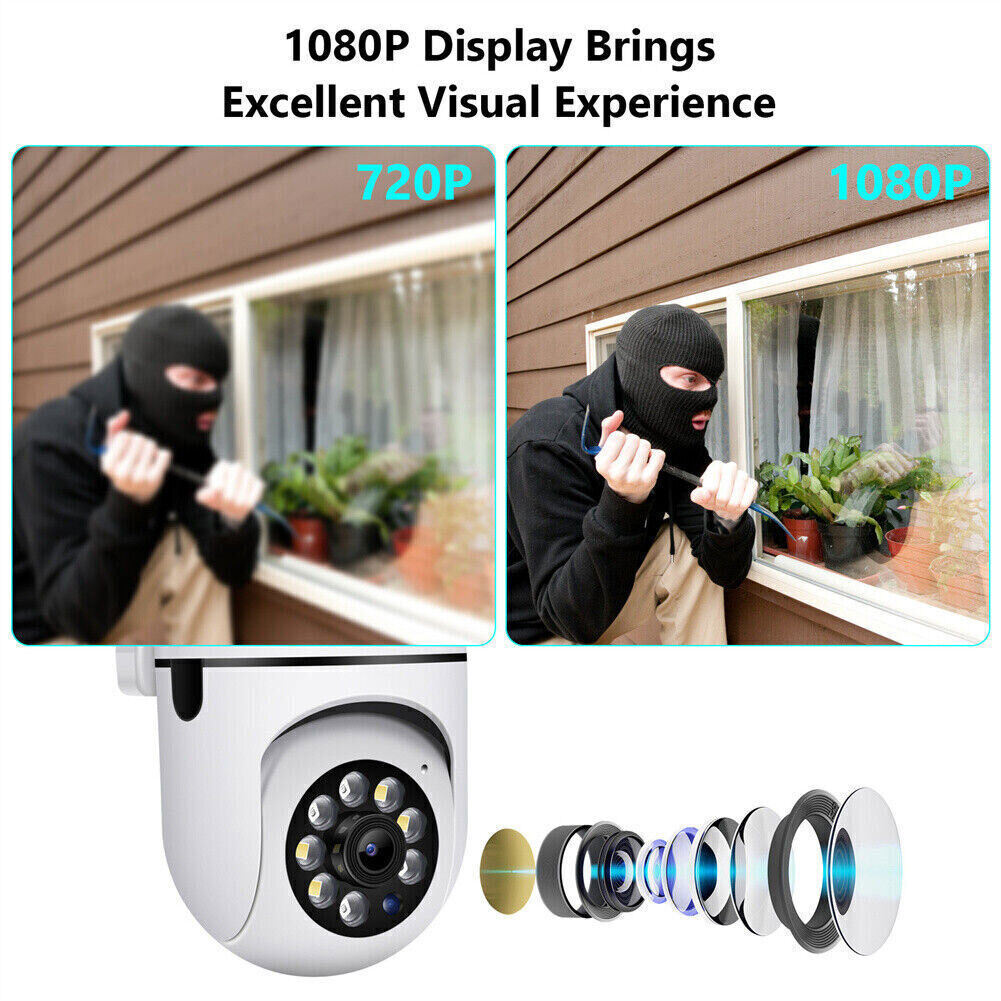 4-Pack Wireless 5G WiFi Security Camera System Smart Outdoor Night Vision 1080P