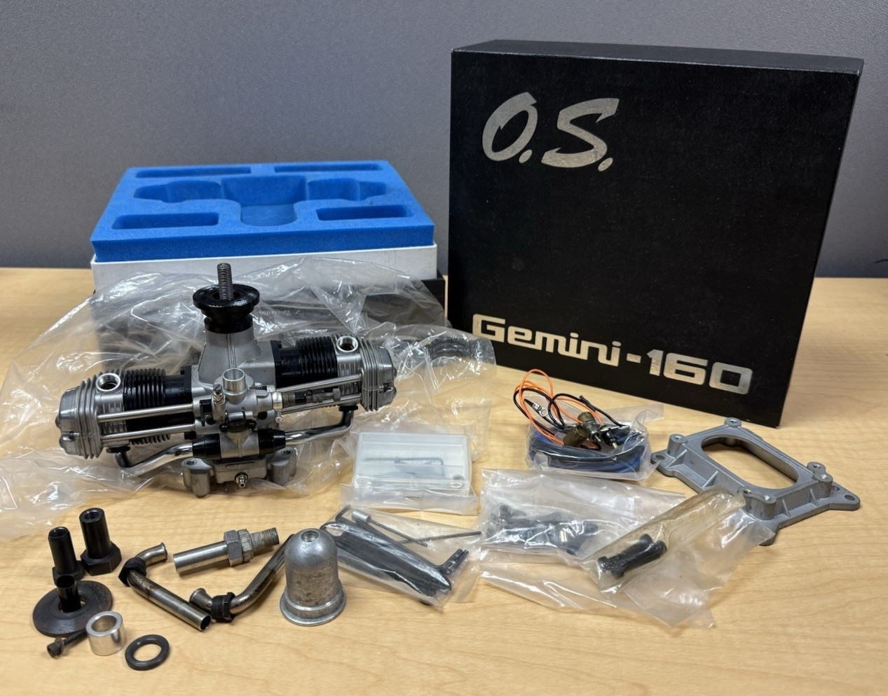 O.S. Gemini - 160 Four Stroke Cycle RC Airplane Engine Model 11602